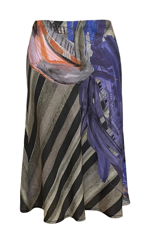 Bias Skirt Chimera Blue