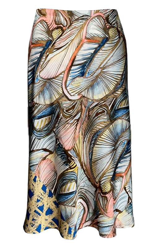 Fließender Rock filigranes Muster mit gold