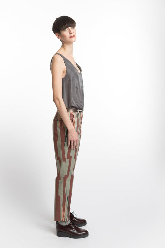 Pants Leaf Print