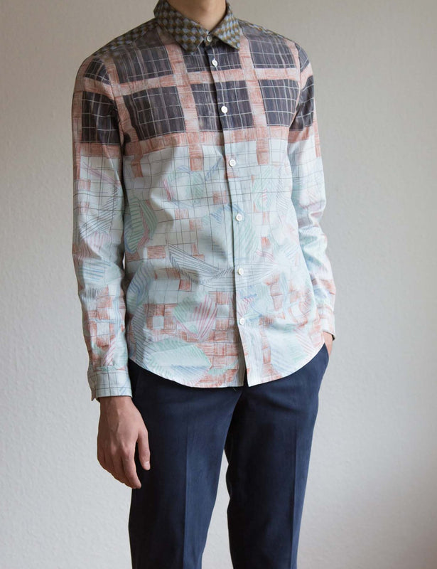 Shirt in white pattern