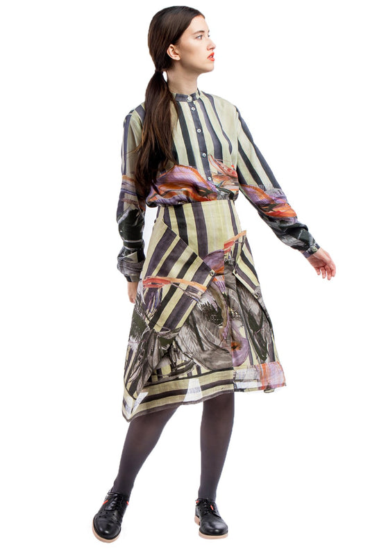 Blouse Print Beige