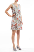 Laden Sie das Bild in den Galerie-Viewer, V-neck Dress Flower Red