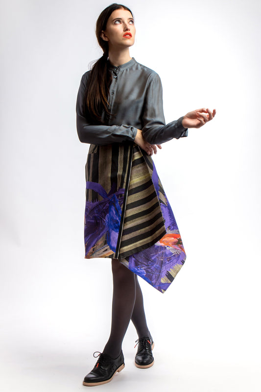 Asymmetric Skirt Dark