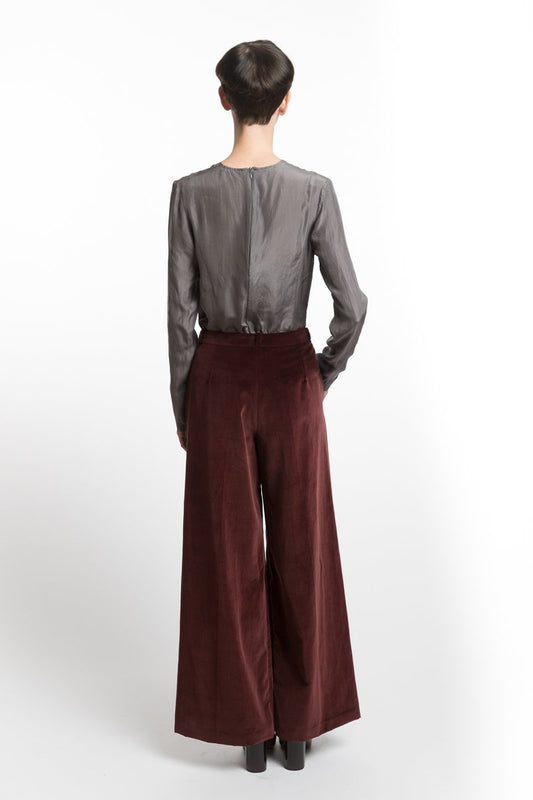 Marlene Pants Red Velvet