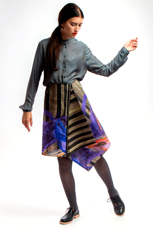 Asymmetric Skirt Dark
