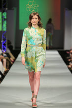 Laden Sie das Bild in den Galerie-Viewer, Shirtdress Yellow Turquoise