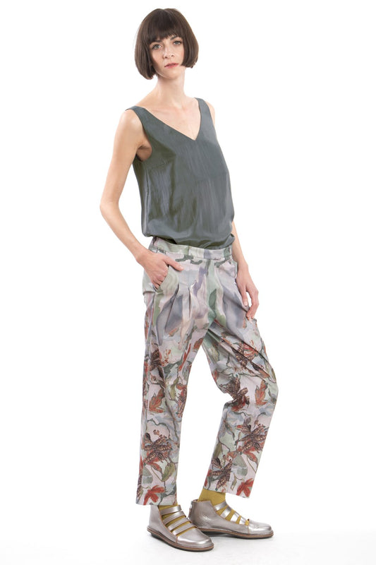 V-Neck Shirt Grey Shimmering