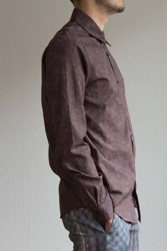 Shirt in brown pattern