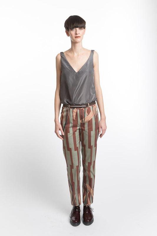 Pants Leaf Print