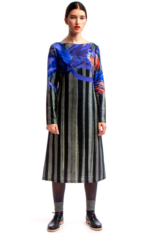Shift Dress Blue Print