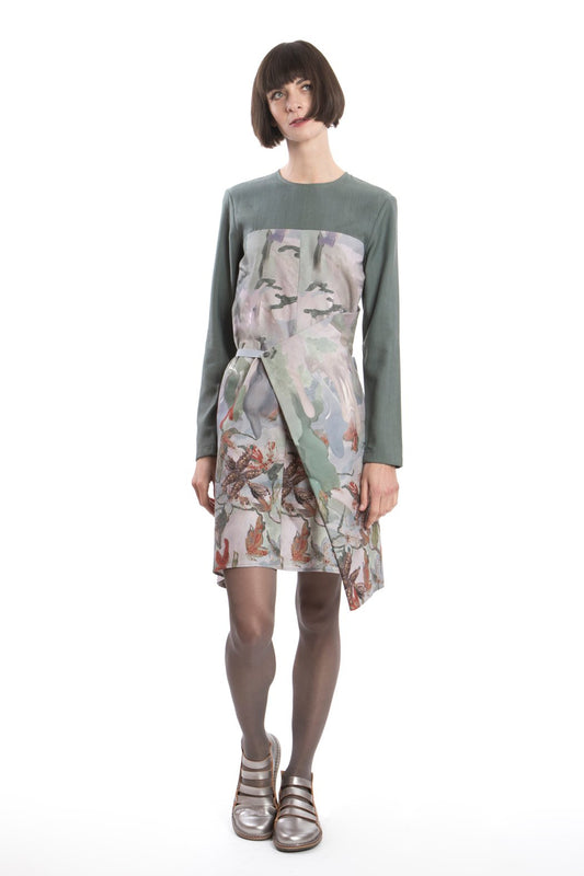Changeable Dress Green-Red