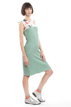 Laden Sie das Bild in den Galerie-Viewer, Dress Slim Flower-Green
