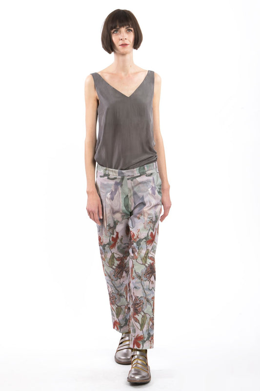 Trousers Flower Red