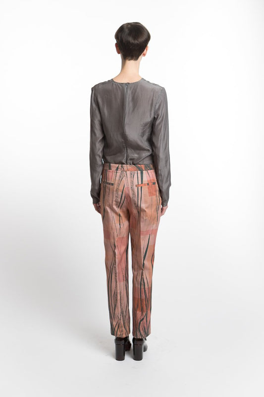 Pants Feather Print