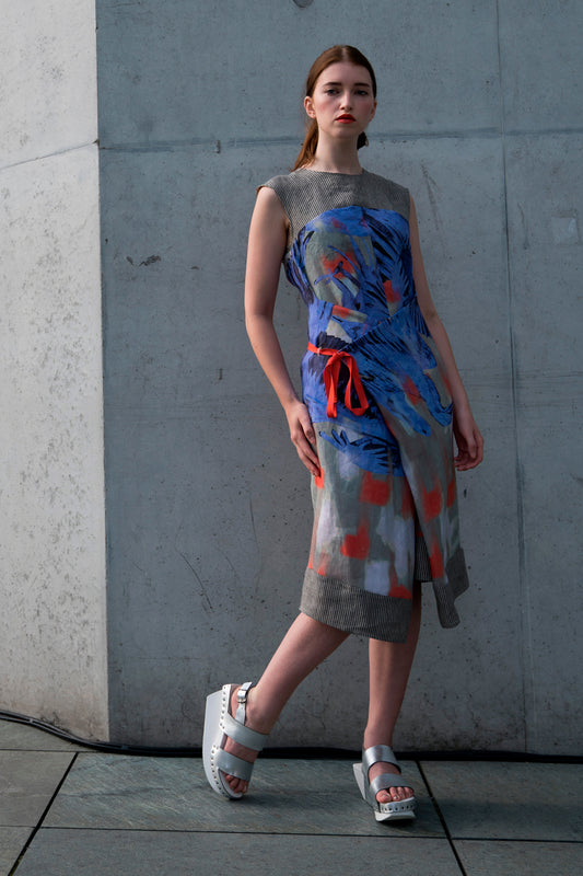 Adjustable Summer Dress Grey