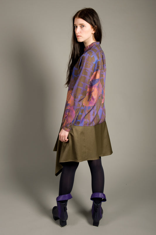 Blouse Flowers Orange