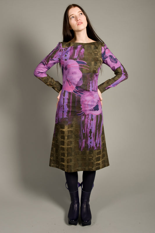 Shift Dress Flower Print