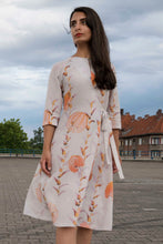 Laden Sie das Bild in den Galerie-Viewer, Knee long tied summer dress CLARA KAESDORF