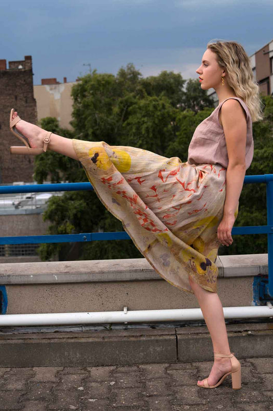 wide skirt linen Clara Kaesdorf