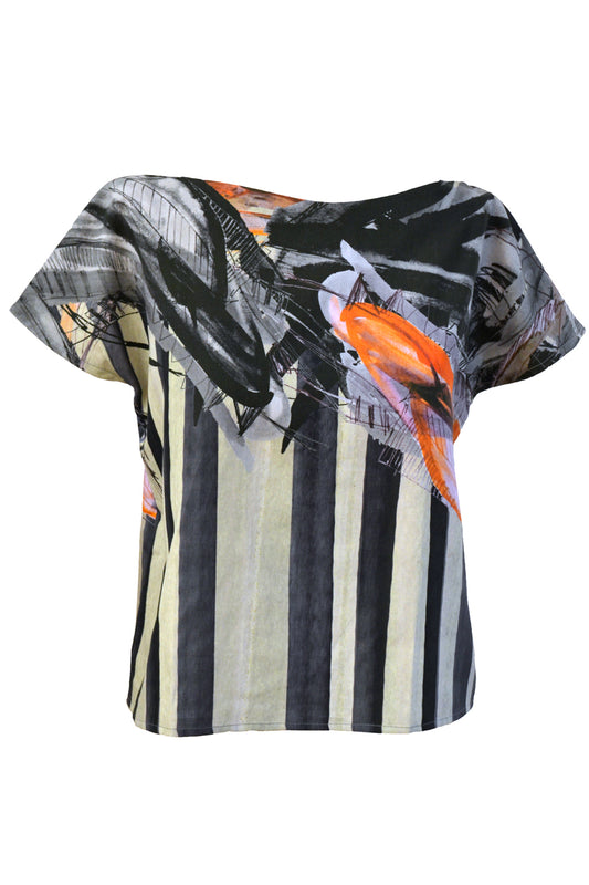 Blouse Printed Beige