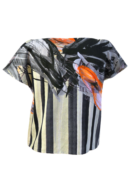 Blouse Printed Beige