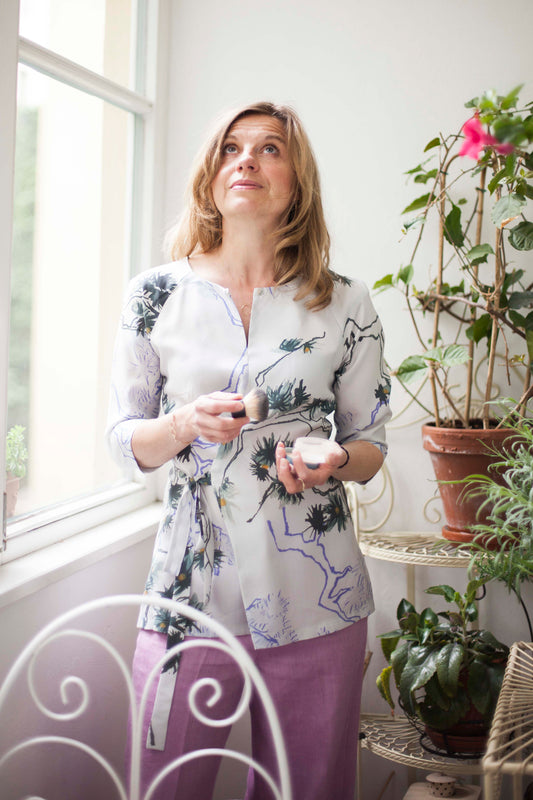 Summer Wrap Blouse floral Print