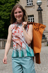 Summer top with ruffles made in Berlin