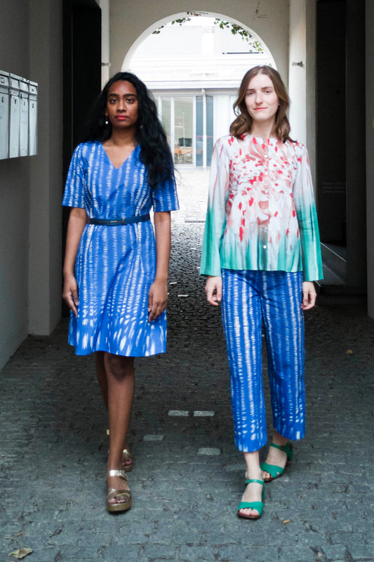 ausgestelltes Sommerkleid aus Biobaumwolle- Berlin