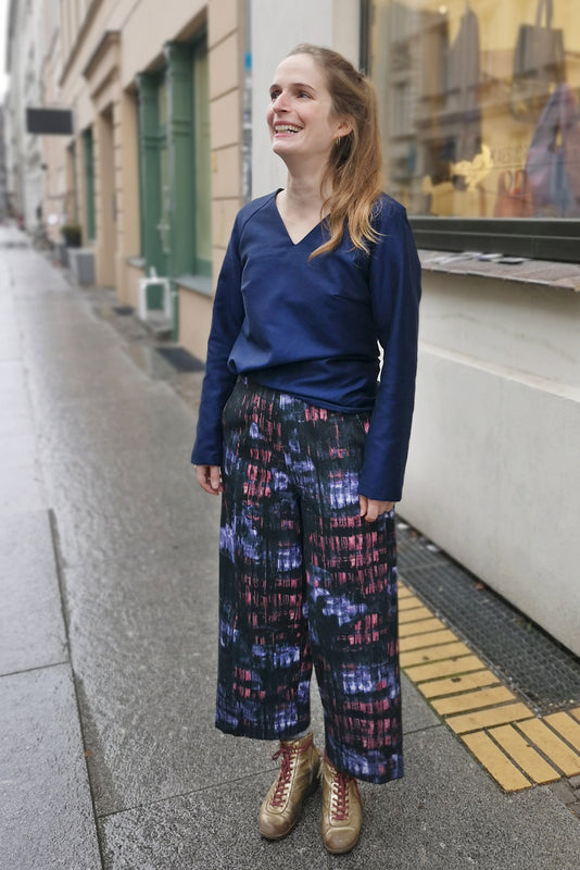 Bunte Biobauwolle Culottes CLARA KAESDORF