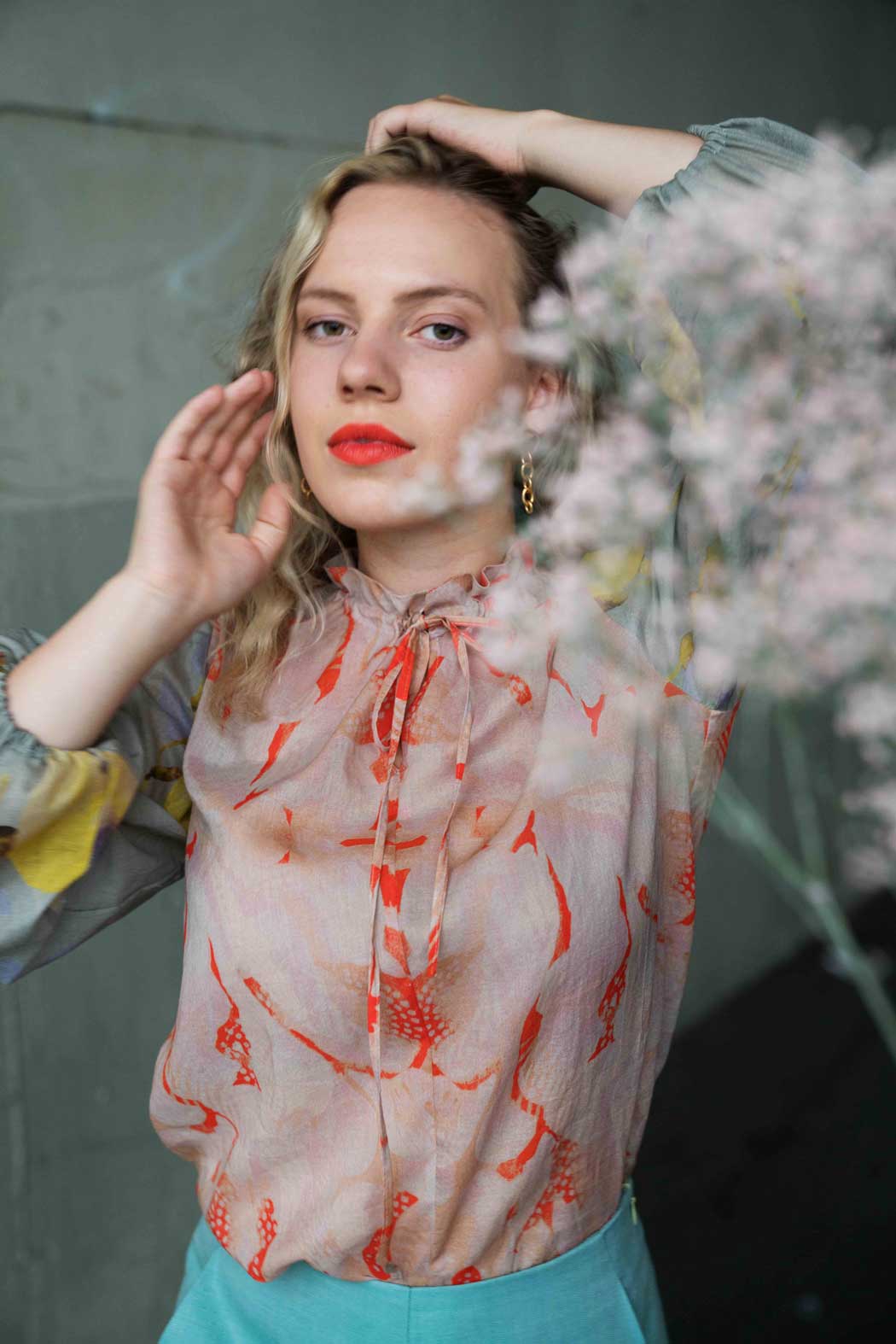 Gemusterte Sommerbluse CLARA KAESDORF