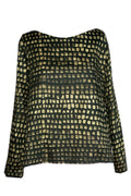 Schlichte Bluse grün gold