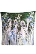 Scarf Bird Green