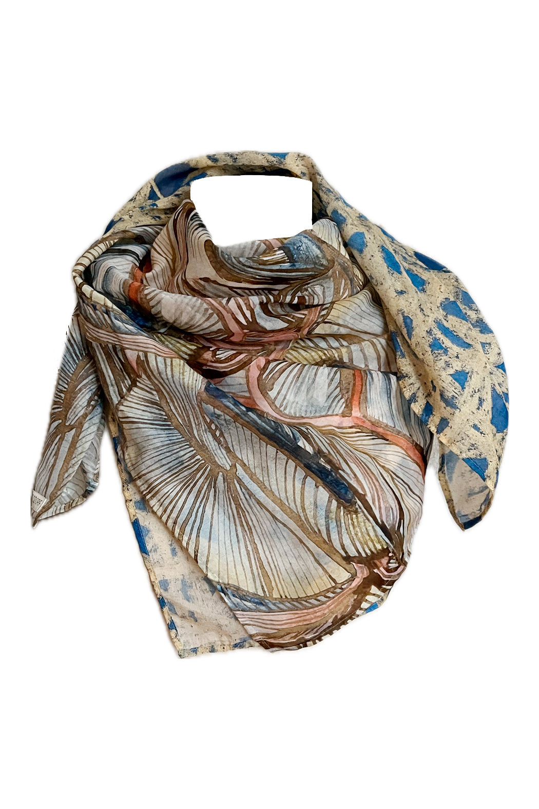 Tuch filigranes goldenes Muster