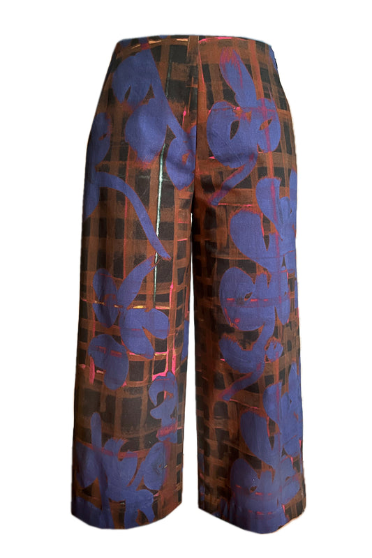 Winterliche Culottes braun kariert