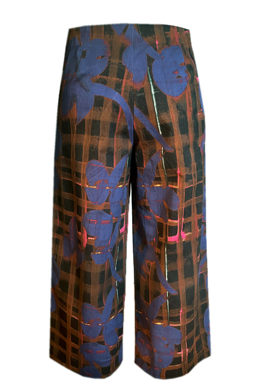 Winterliche Culottes braun kariert