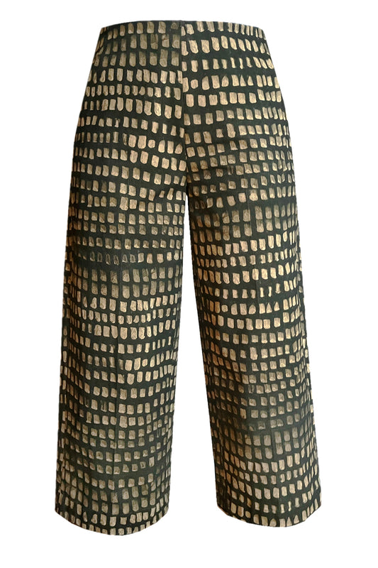 Culottes grün mit gold