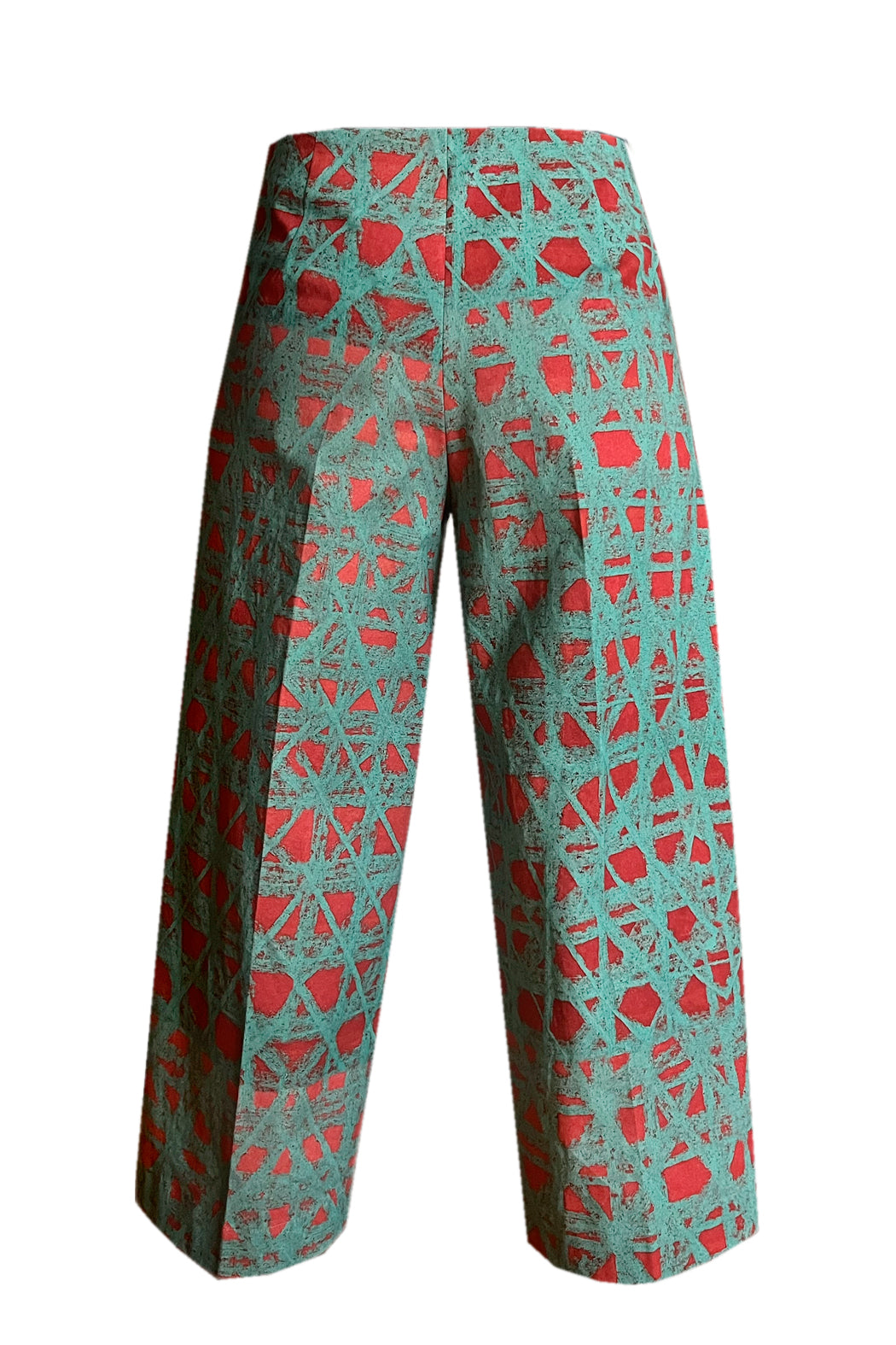 Culottes türkise Kreide auf rot