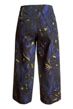 Laden Sie das Bild in den Galerie-Viewer, Culottes dunkelblau mit gelb