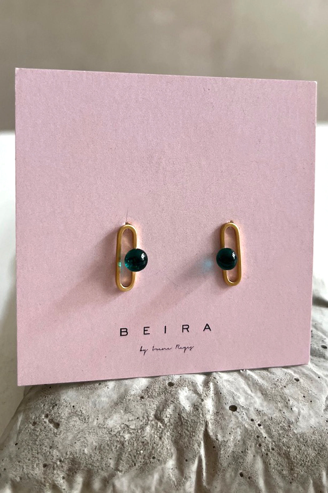 Tropfenschmuck Glas Ohrringe und Ringe BAU DROPS - BEIRA