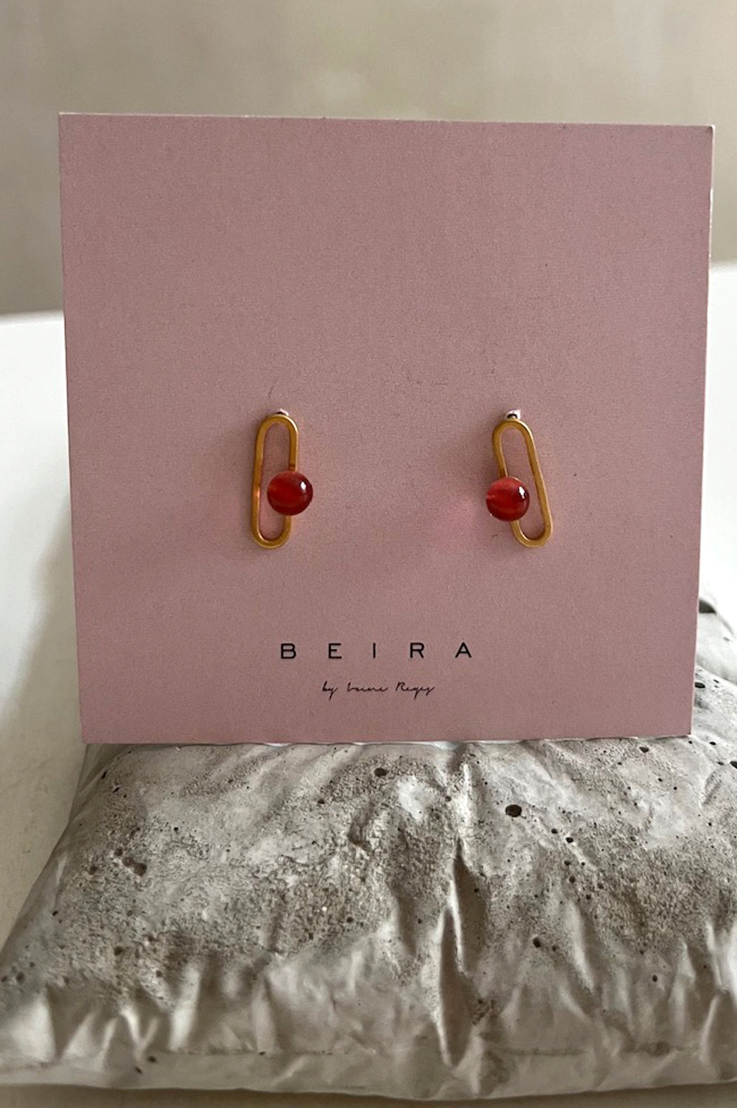 Tropfenschmuck Glas Ohrringe und Ringe BAU DROPS - BEIRA