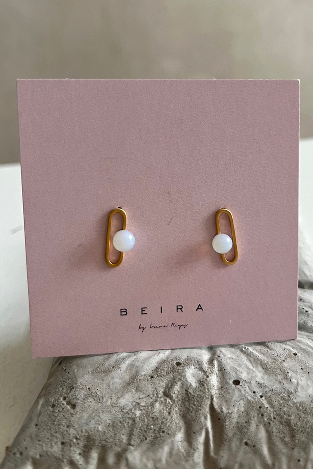 Tropfenschmuck Glas Ohrringe und Ringe BAU DROPS - BEIRA