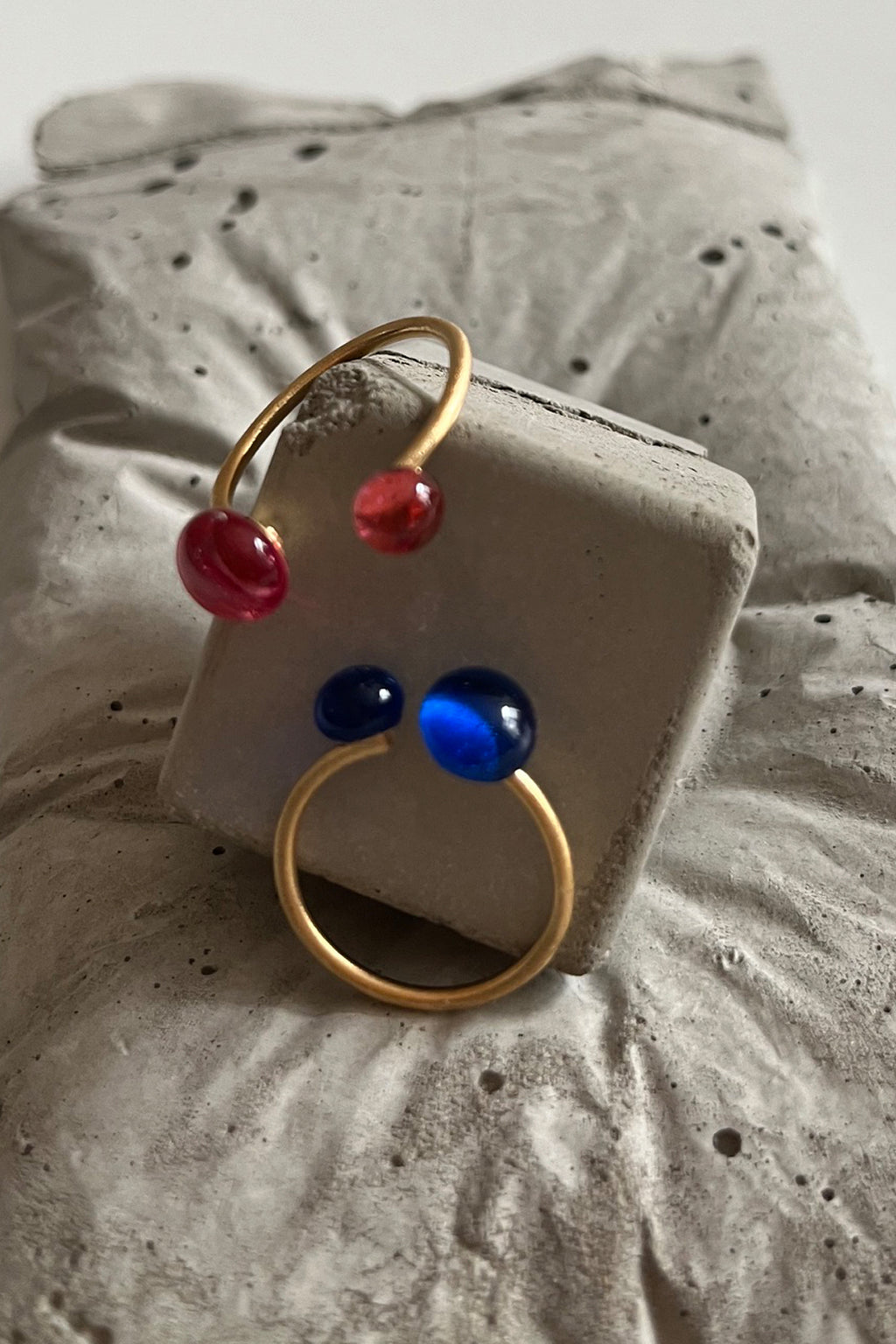 Tropfenschmuck Glas Ohrringe und Ringe BAU DROPS - BEIRA