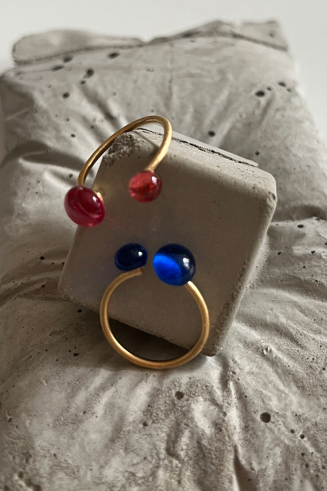 Tropfenschmuck Glas Ohrringe und Ringe BAU DROPS - BEIRA