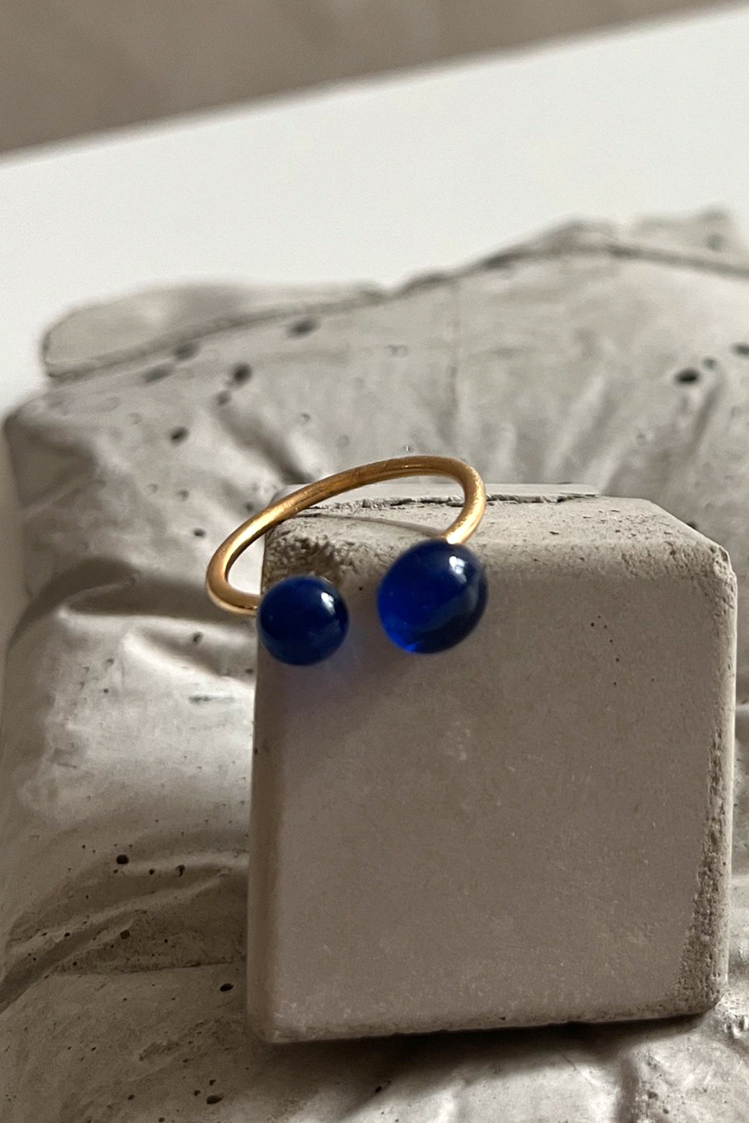 Tropfenschmuck Glas Ohrringe und Ringe BAU DROPS - BEIRA