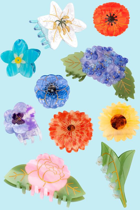 Haarspangen Blumen groß Coucou Suzette