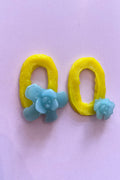 Rosen Glasohrringe und Ringe - BEIRA