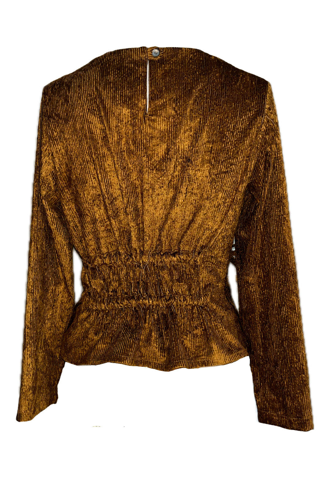 Kordbluse gold schimmernd