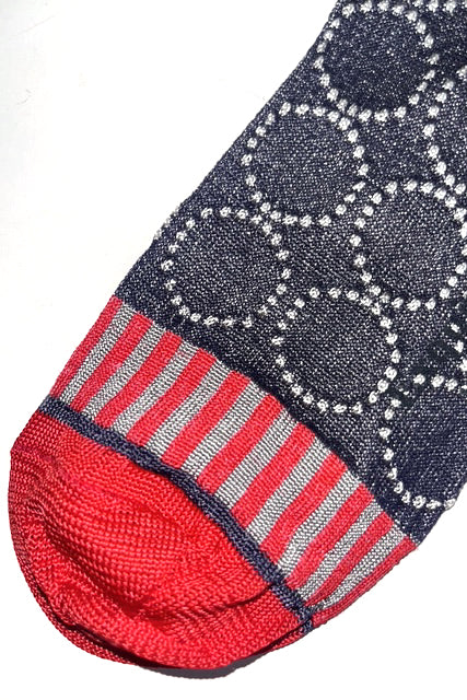 Gepunktete Socken grün oder grau Exquisite J