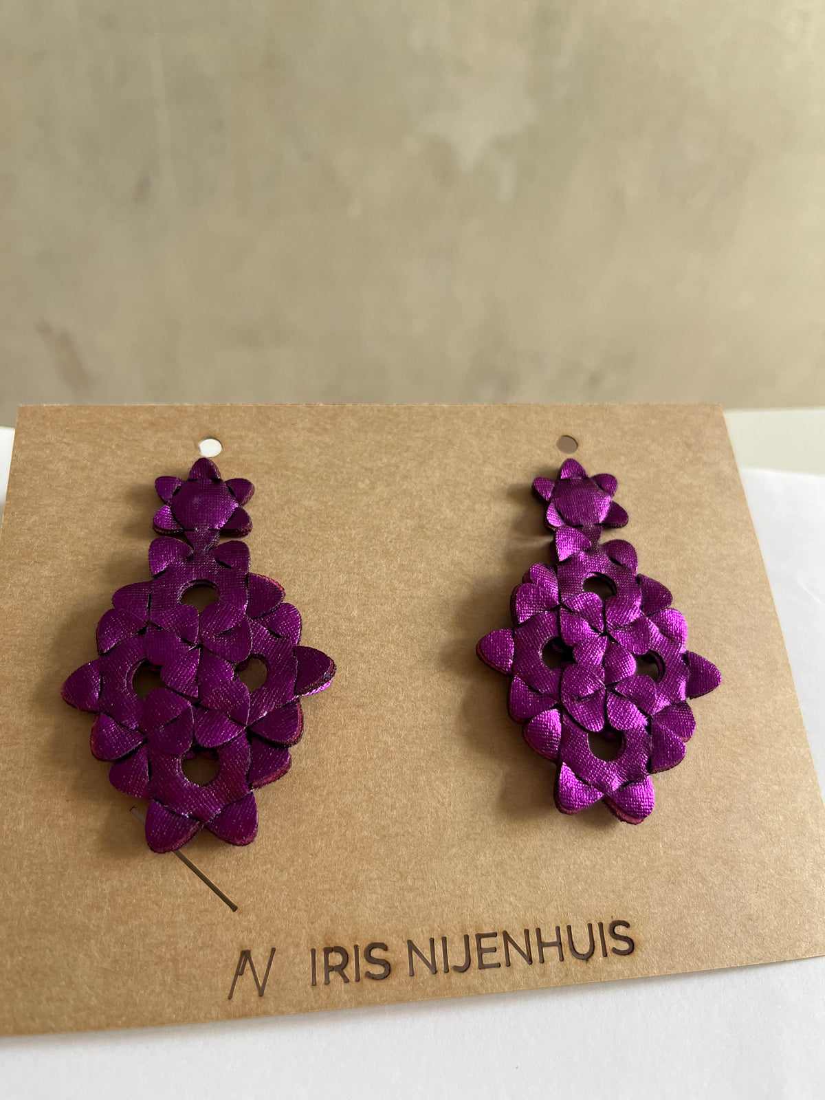 Statement Stoffohrringe verschiedene Farben - The Kite - IRIS NIJENHUIS