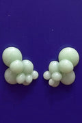 Tropfen monochrom Glasohrringe Stecker - BEIRA
